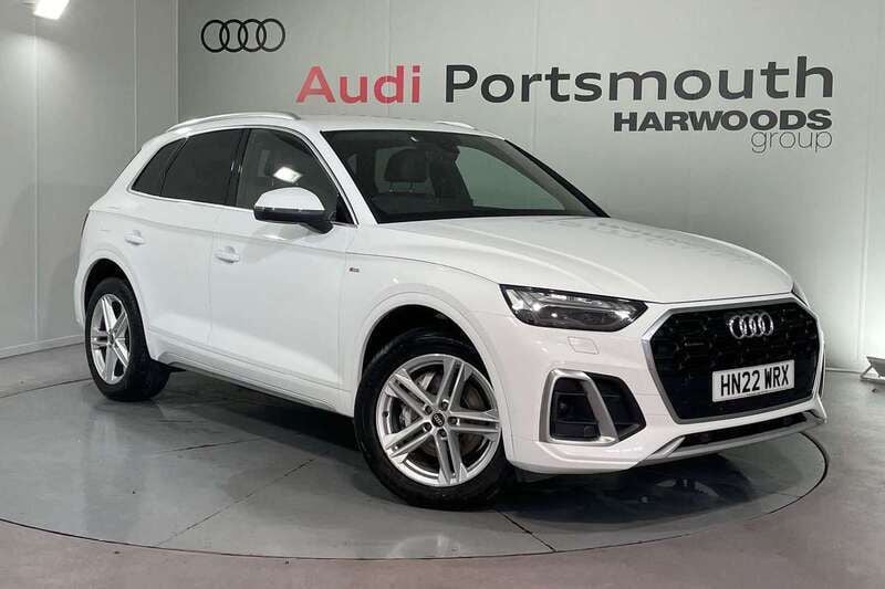 White Used 2022 Audi Q5 S-Line SUV | £29,840 (Good price) - Image 1/4