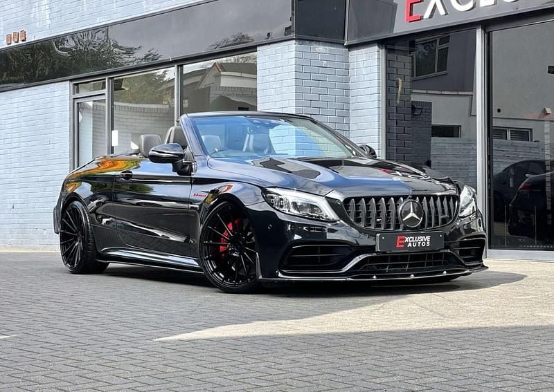 Black Used 2021 Mercedes C63 AMG Premium Plus Cabriolet | £59,950 - Image 1/4