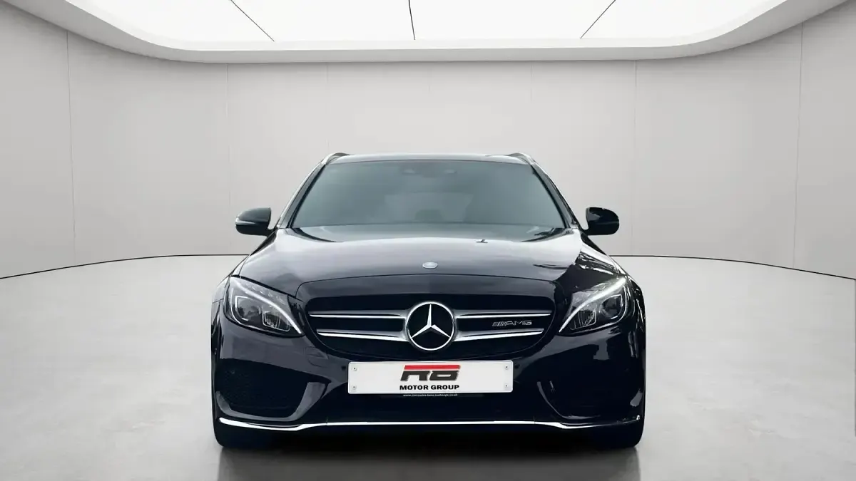 Used Mercedes C220 AMG line 170 HP (125 kW) 2015 Black Estate