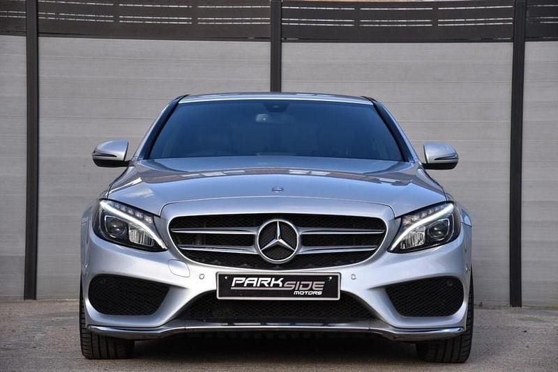 Used Mercedes C220 AMG line 170 HP (125 kW) 2017 Silver Sedan