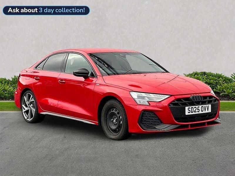 Red Used 2025 Audi A3 Black Edition Sedan | £30,872 (Expensive) - Image 1/4