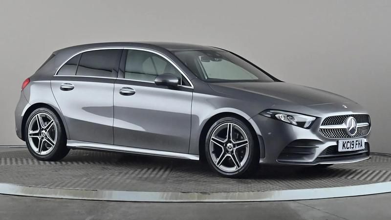 Used Mercedes A200 AMG Line Premium 163 HP (119 kW) 2019 Grey Hatchback