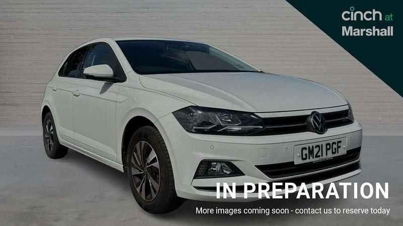 Pure white Used 2021 VW Polo Match Hatchback | £14,631 (Fair price) - Image 1/4