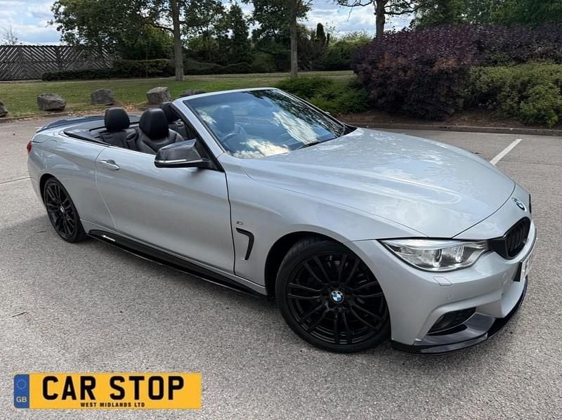 Silver Used 2015 BMW 420 M Sport Cabriolet | £8,990 (Fair price) - Image 1/4