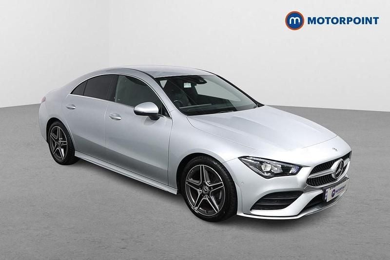 Silver Used 2021 Mercedes CLA180 AMG line Sedan | £20,949 (Fair price) - Image 1/4