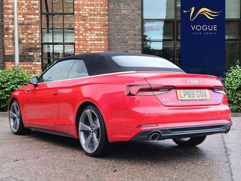Used Audi A5 Cabriolet S-Line 190 HP (139 kW) 2019 Red Cabriolet
