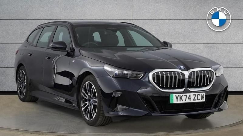 Black Used 2025 BMW i5 M Sport Estate | £54,199 (Expensive) - Image 1/4