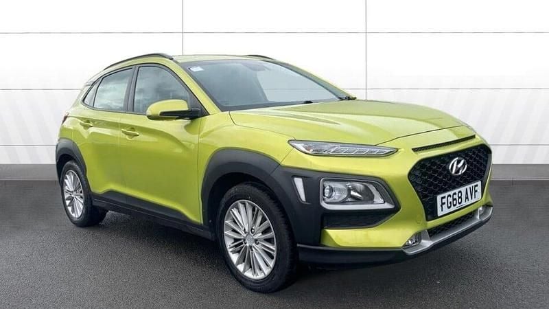 Yellow Used 2018 Hyundai Kona SE SUV | £10,344 (Good price) - Image 1/3