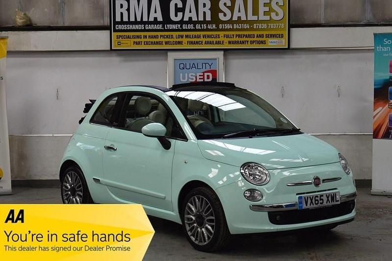 Used Fiat 500C Lounge 69 HP (50 kW) 2015 Cabriolet