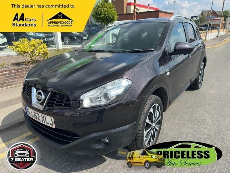 Black Used 2012 Nissan Qashqai +2 N-TEC SUV | £3,995 (Fair price) - Image 1/4