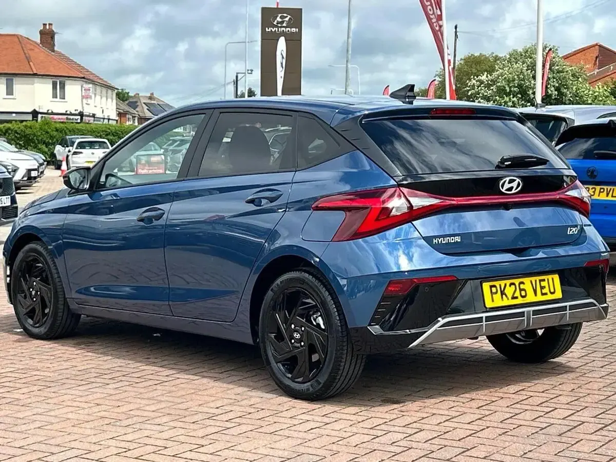 New Hyundai i20 Blackline 90 HP (66 kW) 2026 Blue Hatchback