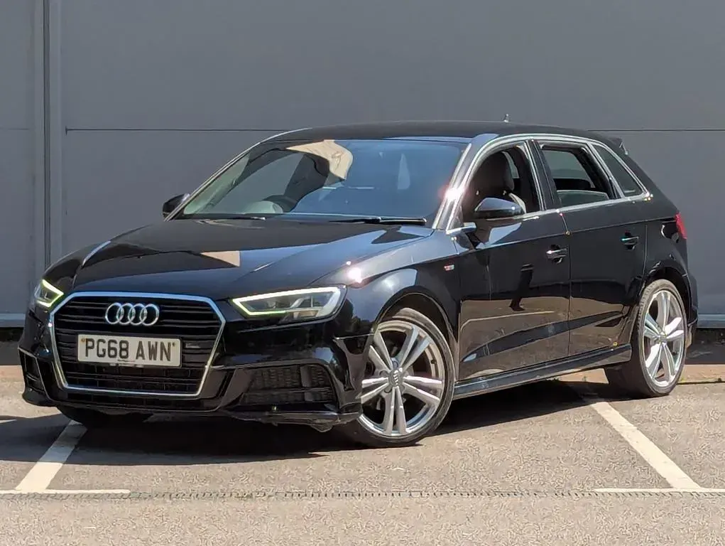 Used Audi A3 Sportback S-Line 2019 Black Hatchback