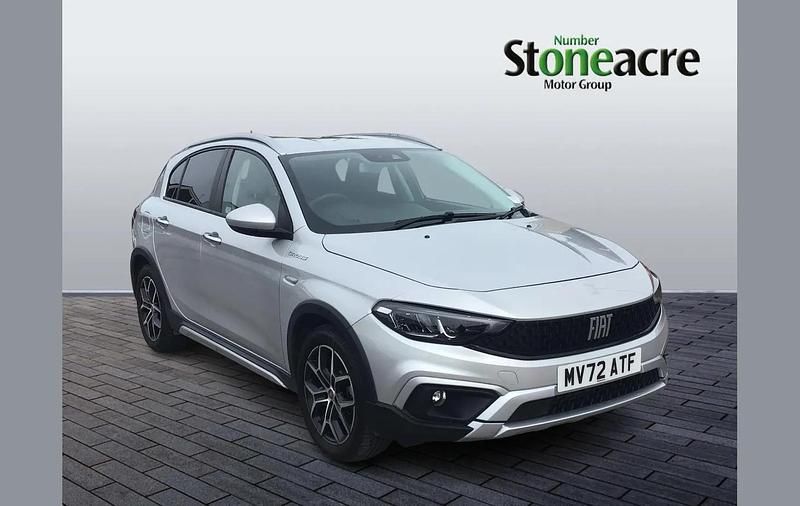 Silver Used 2022 Fiat Tipo Cross Hatchback | £12,495 (Fair price) - Image 1/4