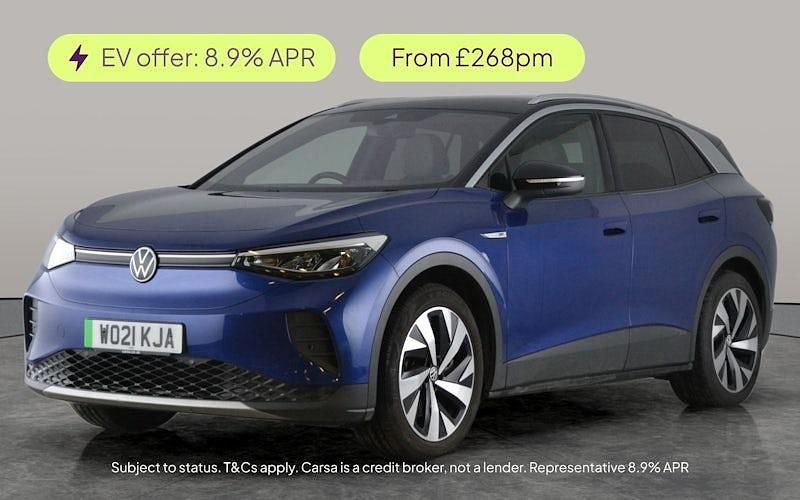Blue Used 2021 VW ID.4 Pro Performance SUV | £16,967 (Fair price) - Image 1/2