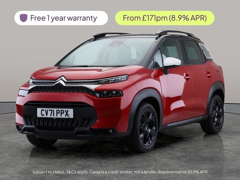 Red Used 2021 Citroën C3 Aircross PureTech SUV | £11,445 (Fair price) - Image 1/2