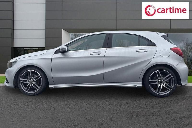 Used Mercedes A180 AMG line 109 HP (80 kW) 2018 Silver Hatchback
