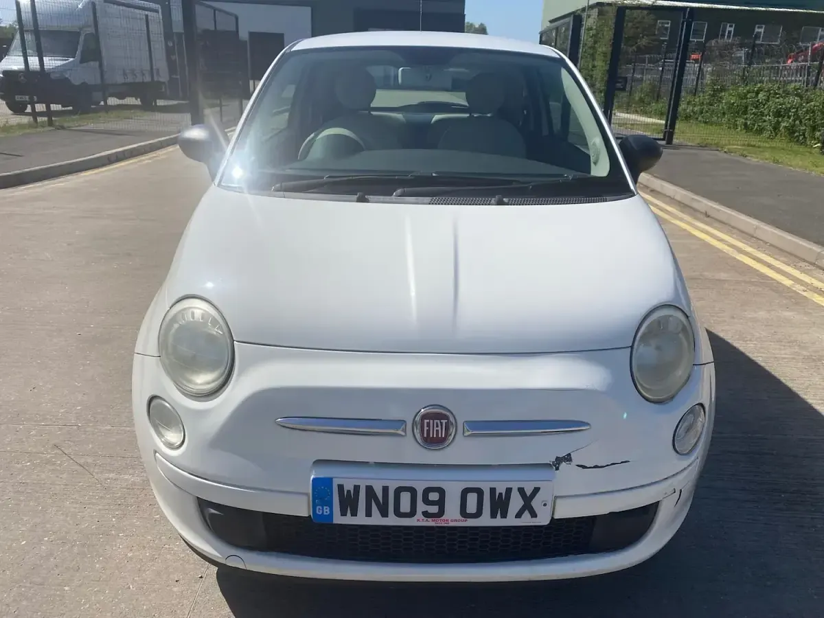 Used Fiat 500 Pop 69 HP (50 kW) 2009 White Cabriolet