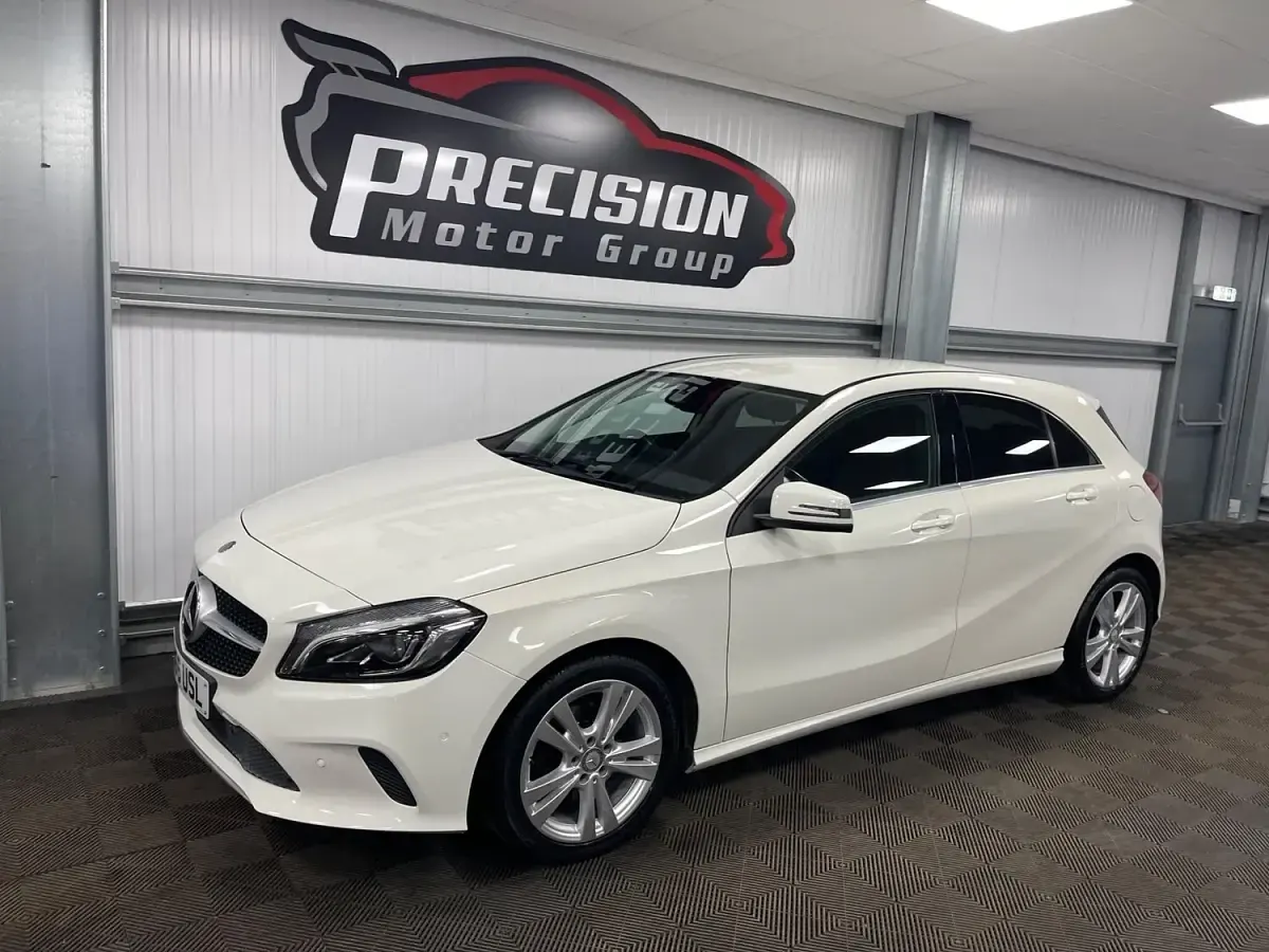 Used Mercedes A200 Premium 136 HP (100 kW) 2017 White Hatchback