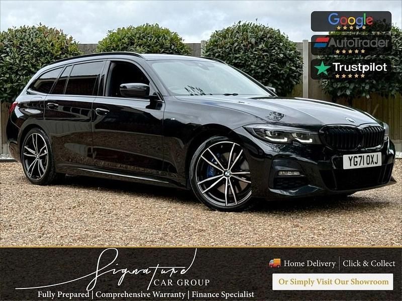Black Used 2021 BMW 318 M Sport Estate | £23,990 - Image 1/4