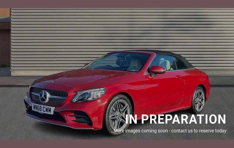 Used Mercedes C300 AMG Line Premium 258 HP (189 kW) 2018 Red Cabriolet