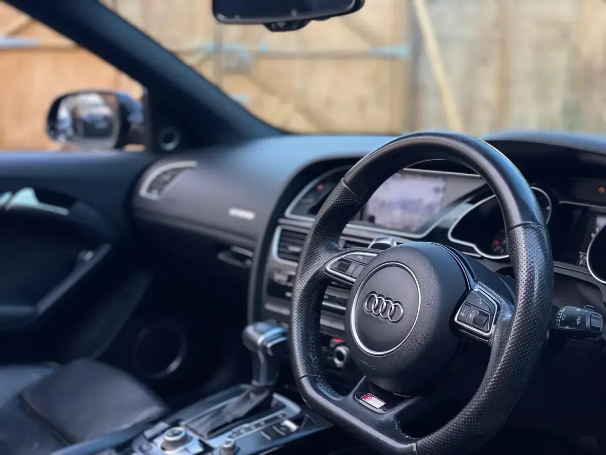 Used Audi A5 Cabriolet S-Line 177 HP (130 kW) 2015 Black Cabriolet