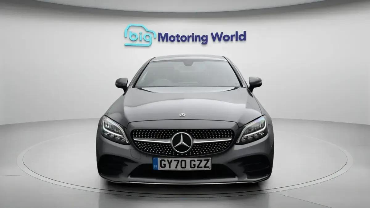Used Mercedes C200 AMG line 198 HP (145 kW) 2020 Grey Coupe