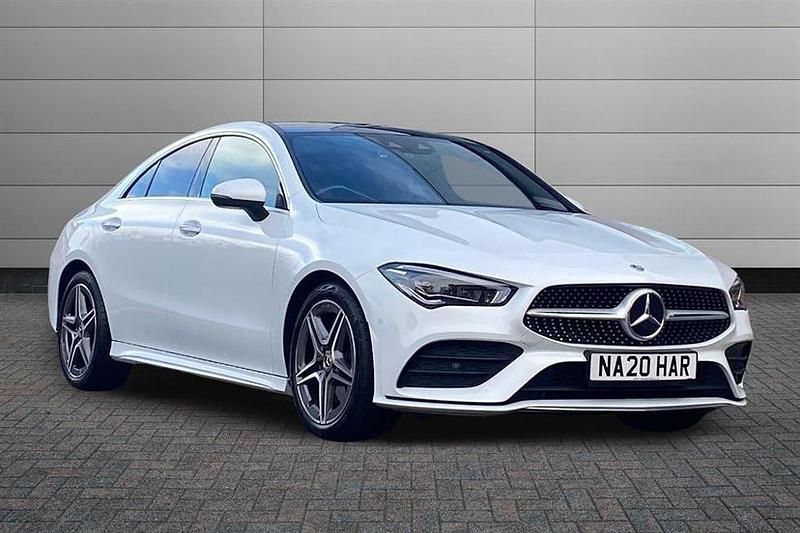 Digital white Used 2020 Mercedes CLA200 AMG Line Premium Plus Sedan | £22,990 (Expensive) - Image 1/4