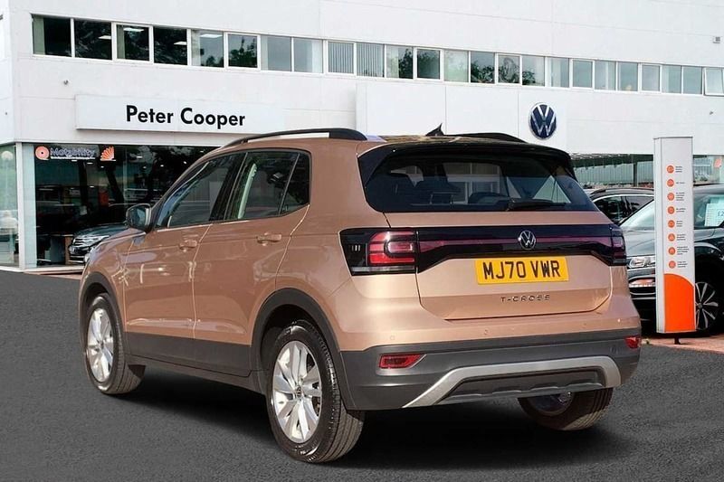 Used VW T-Cross SE 115 HP (84 kW) 2020 Champagne silver SUV