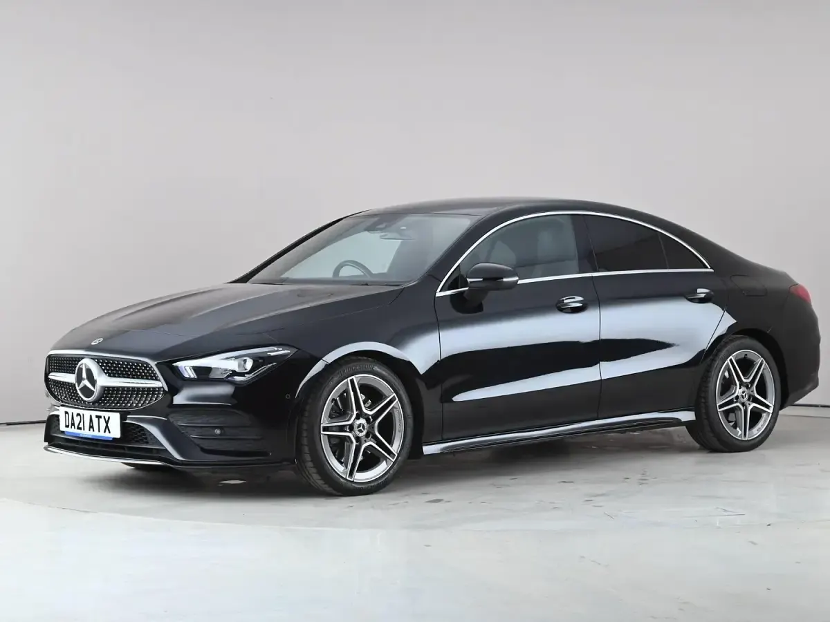 Used Mercedes CLA200 AMG line 2021 Black Coupe