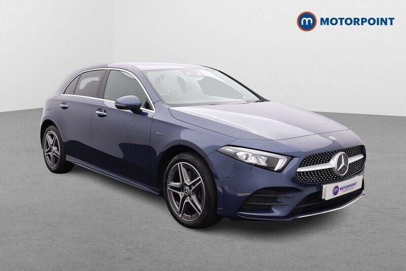 Blue Used 2021 Mercedes A250 AMG Line Premium Hatchback | £21,349 (Fair price) - Image 1/4