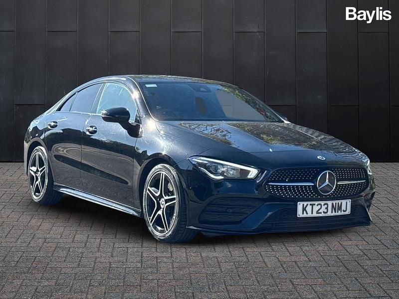 Black Used 2023 Mercedes CLA200 AMG Line Premium Coupe | £24,190 (Fair price) - Image 1/3