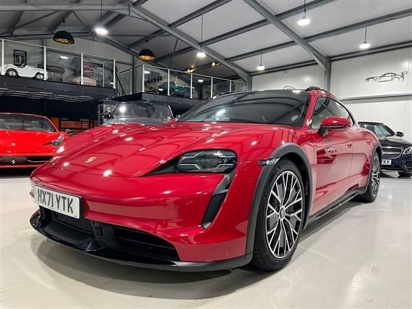 Red Used 2021 Porsche Taycan Cross Turismo Estate | £58,850 (A bit pricey) - Image 1/1
