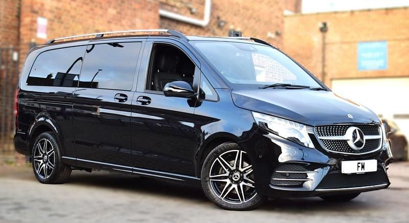 Used Mercedes V300 AMG line 2023 Black MPV