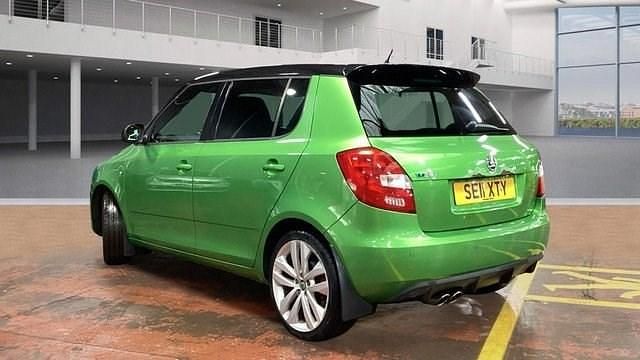 Used Skoda Fabia vRS 180 HP (132 kW) 2011 Green Hatchback