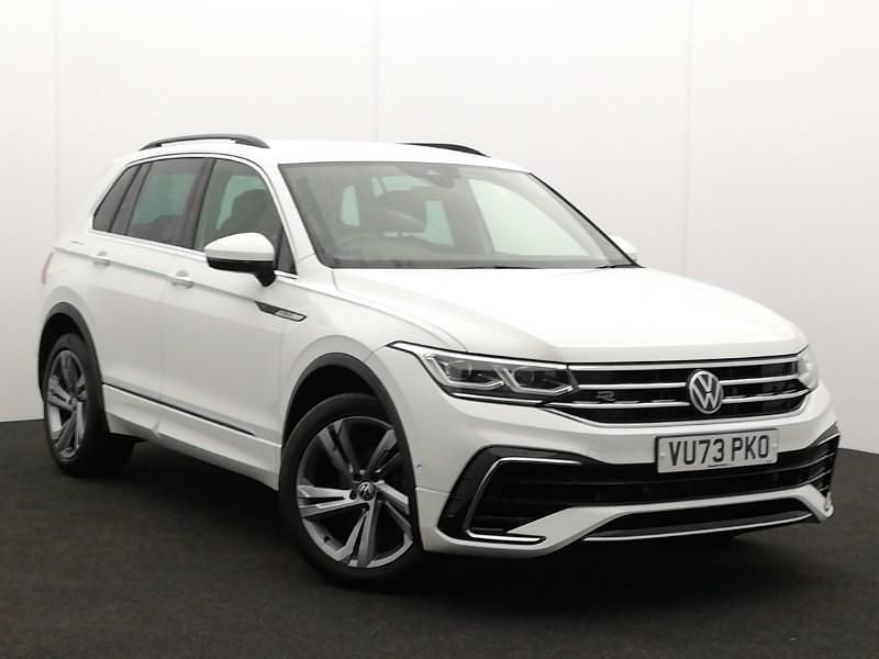 White Used 2023 VW Tiguan R-line Edition SUV | £27,498 (A bit pricey) - Image 1/4