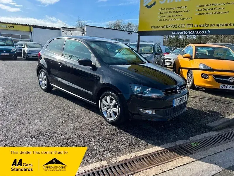 Used VW Polo Match 75 HP (55 kW) 2011 Black Hatchback