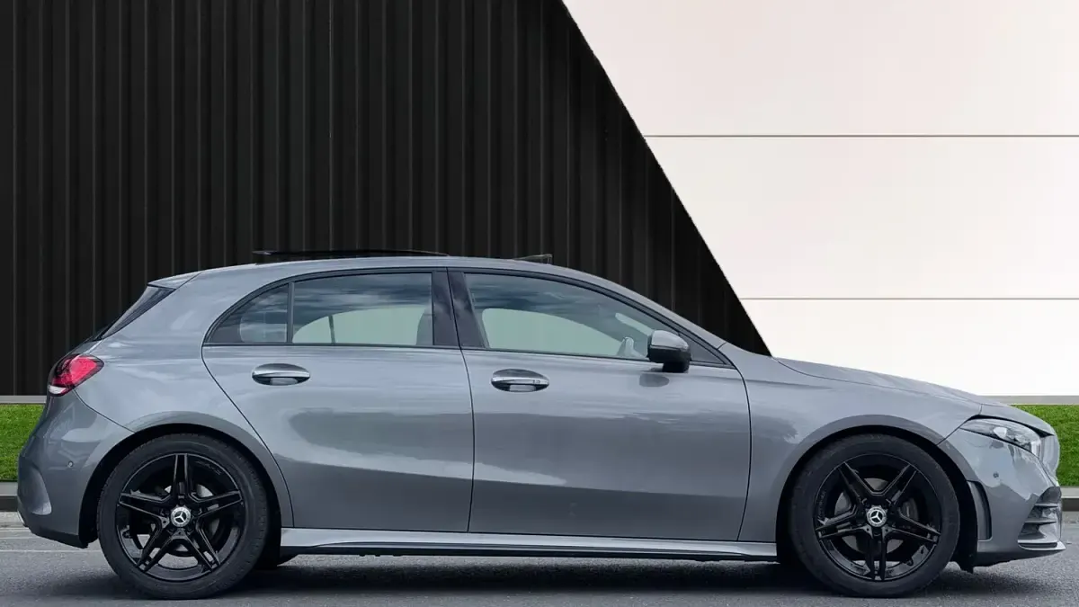 Used Mercedes A180 AMG line 136 HP (100 kW) 2019 Grey Hatchback