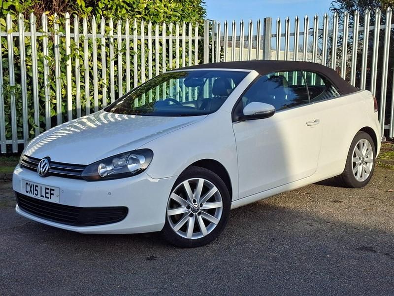 Used VW Golf Cabriolet SE 105 HP (77 kW) 2015 White Cabriolet