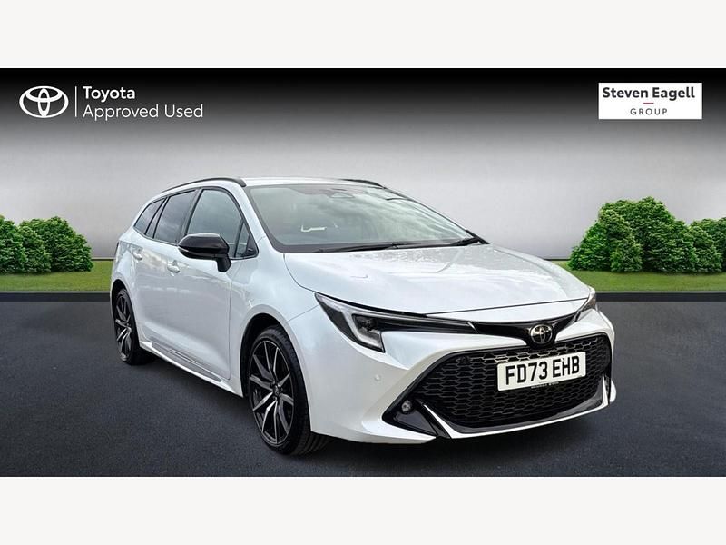 White Used 2023 Toyota Corolla Sport Estate | £26,800 - Image 1/3