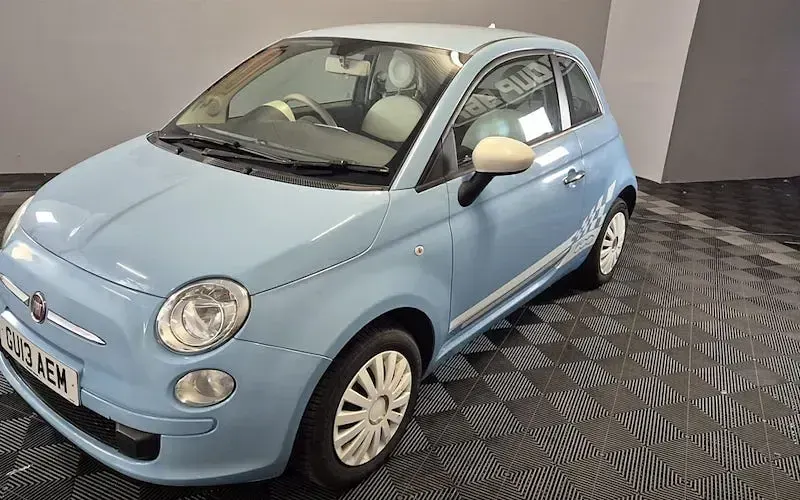 Used Fiat 500 69 HP (50 kW) 2013 Blue Hatchback