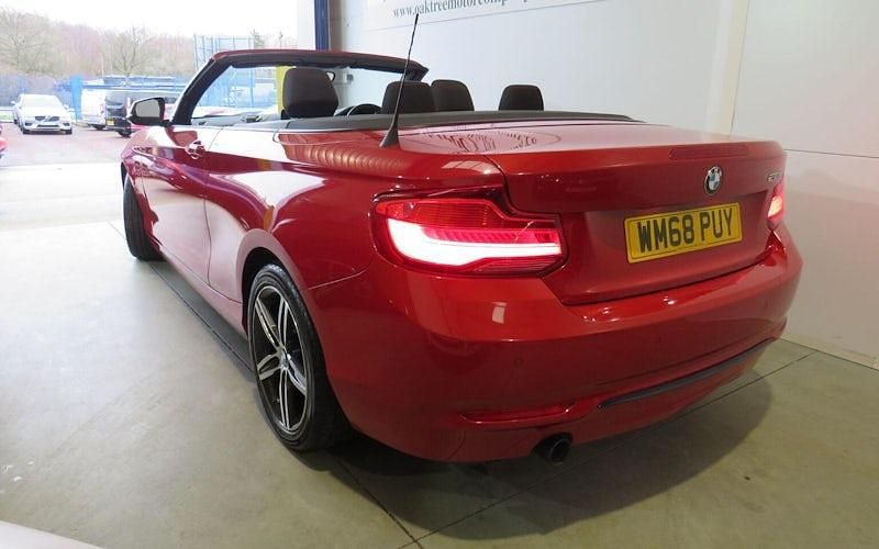 Used BMW 218 Sport Line 136 HP (100 kW) 2019 Red Cabriolet