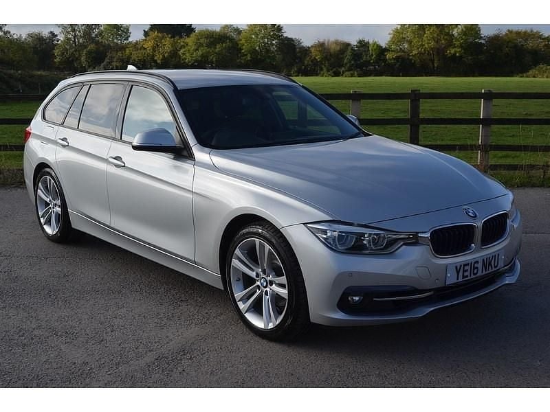 Glacier silver Used 2016 BMW 320 Sport Line Estate | £12,489 (Fair price) - Image 1/3