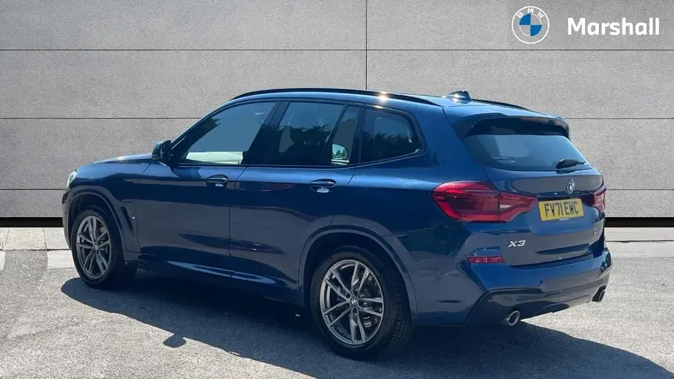Used BMW X3 M Sport 292 HP (214 kW) 2021 Blue SUV
