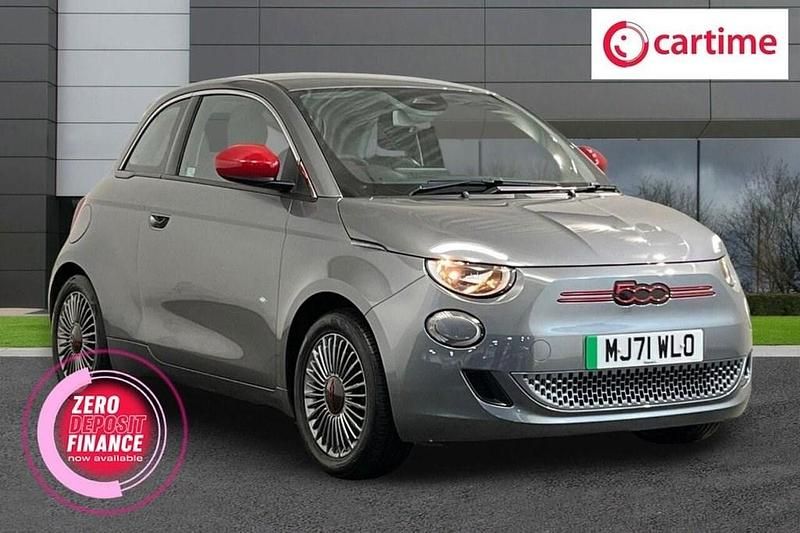 Grey Used 2021 Fiat 500e Red Hatchback | £10,750 (Fair price) - Image 1/4