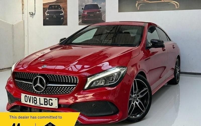 Used Mercedes CLA220 AMG line 177 HP (130 kW) 2017 Red Sedan