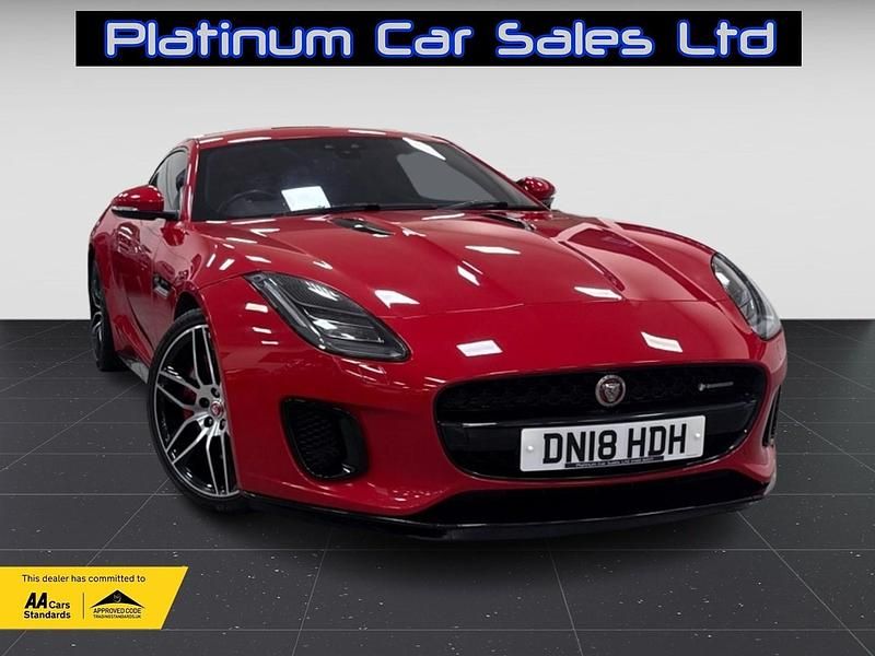 Red Used 2018 Jaguar F-Type R-Dynamic Coupe | £23,995 (Fair price) - Image 1/4
