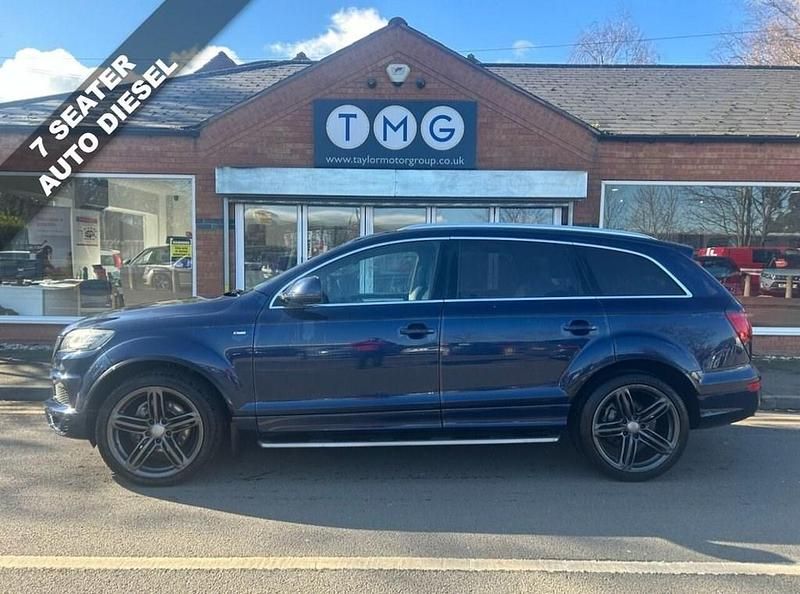 Blue Used 2014 Audi Q7 S-line plus SUV | £12,995 (A bit pricey) - Image 1/4