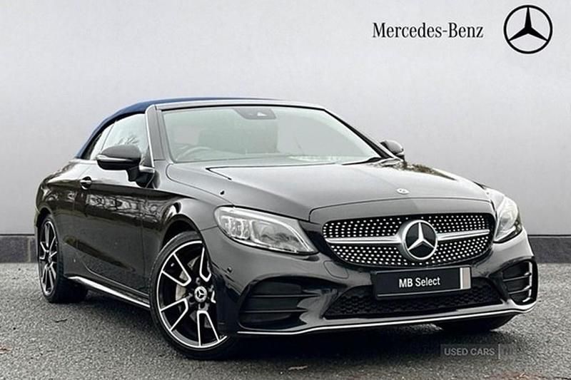 Black Used 2019 Mercedes C300 AMG Line Premium Cabriolet | £20,195 (Fair price) - Image 1/1