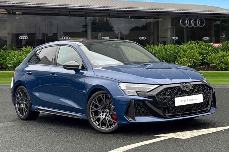 Blue Used 2025 Audi RS3 Sportback Comfort Hatchback | £58,990 (Good price) - Image 1/4