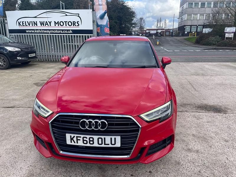 Used Audi A3 Sportback S-Line 116 HP (85 kW) 2019 Red Hatchback
